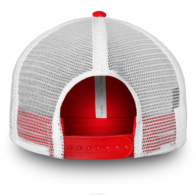 аксесоари Patriots Jersey червено/бяла фундаментална винтидж неструктурирана регулируема шапка на фанатици мъже T8TH136