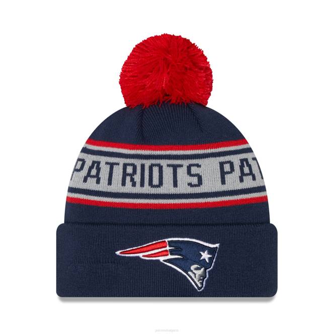 аксесоари Patriots Jersey нова ера тъмносиня плетена шапка с маншети и пом мъже T8TH280