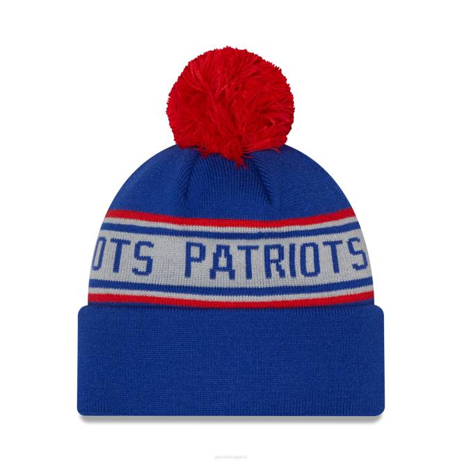 аксесоари Patriots Jersey нова ера, кралско историческо лого, повторение на плетена шапка с маншети и пом мъже T8TH320