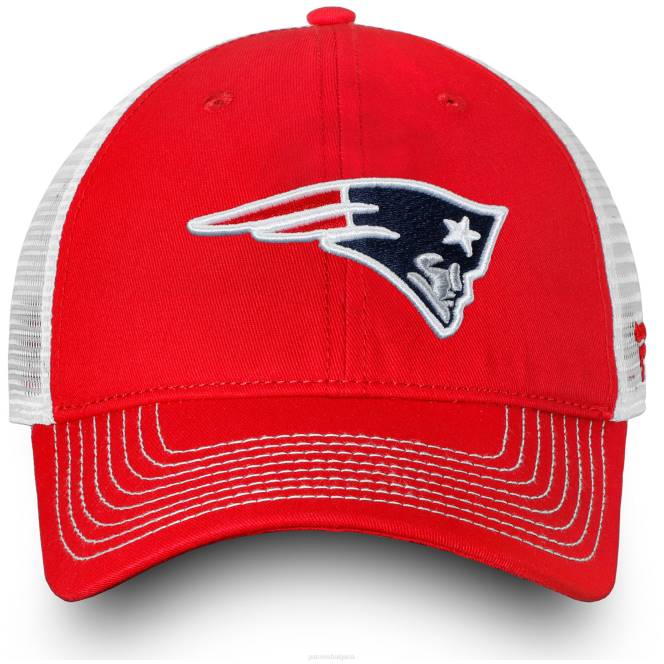 аксесоари Patriots Jersey червено/бяла основна неструктурирана регулируема шапка на фанатици мъже T8TH406