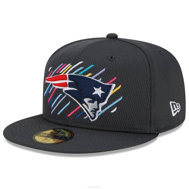 аксесоари Patriots Jersey нова ера charcoal 2021 nfl crucial catch 59fifty вталена шапка мъже T8TH282
