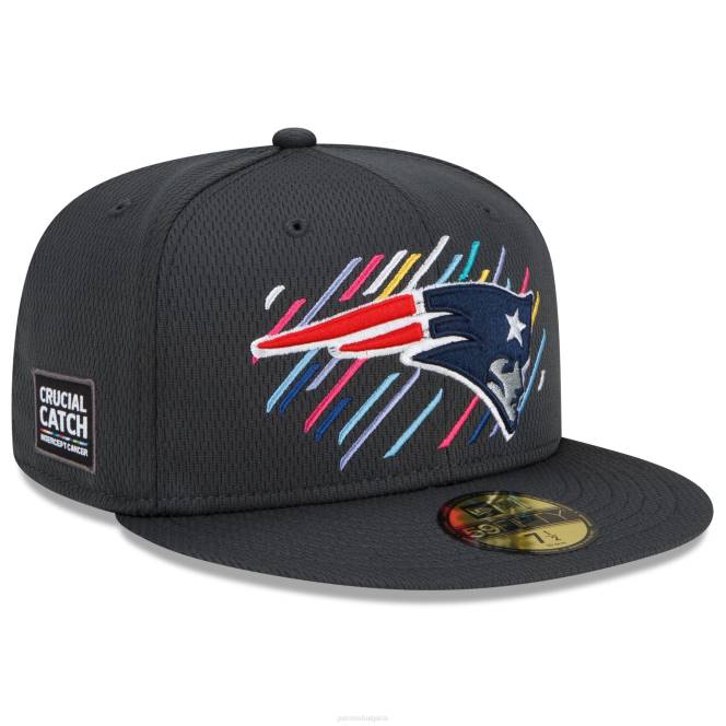 аксесоари Patriots Jersey нова ера charcoal 2021 nfl crucial catch 59fifty вталена шапка мъже T8TH282