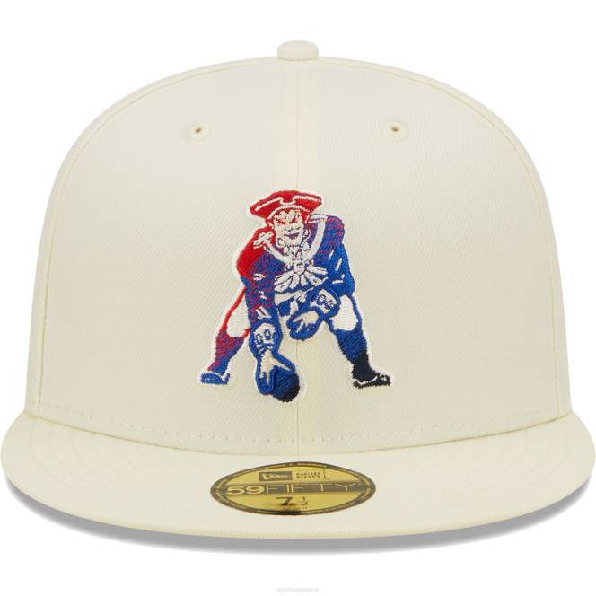 аксесоари Patriots Jersey вталена шапка от нова ера кремав хромиран цвят dim 59fifty мъже T8TH126