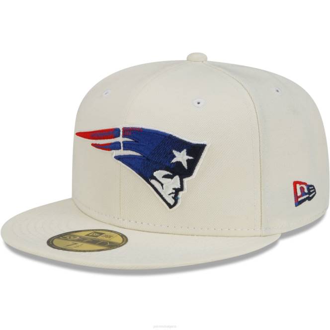 аксесоари Patriots Jersey вталена шапка от нова ера кремав хромиран цвят dim 59fifty мъже T8TH207