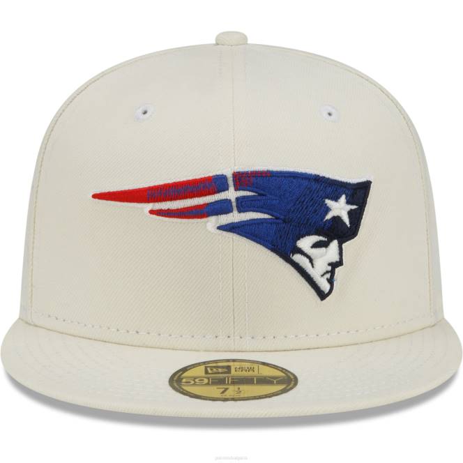аксесоари Patriots Jersey вталена шапка от нова ера кремав хромиран цвят dim 59fifty мъже T8TH207