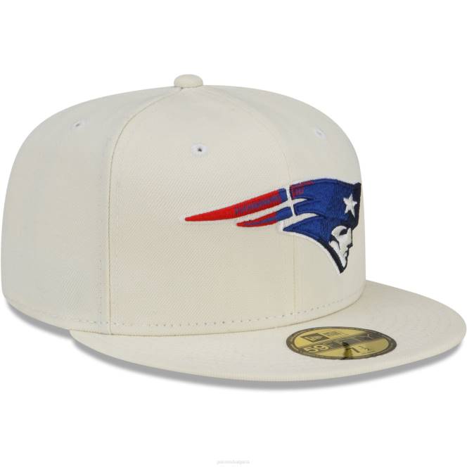 аксесоари Patriots Jersey вталена шапка от нова ера кремав хромиран цвят dim 59fifty мъже T8TH207