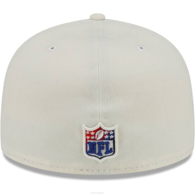 аксесоари Patriots Jersey вталена шапка от нова ера кремав хромиран цвят dim 59fifty мъже T8TH207