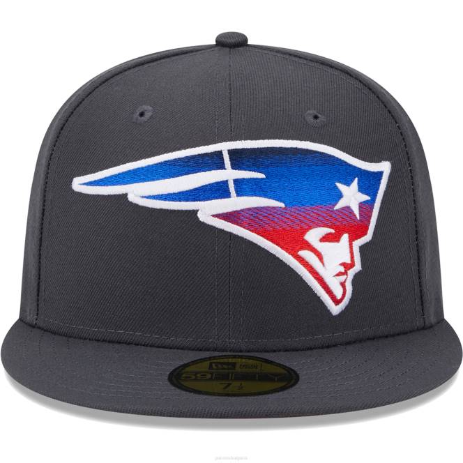 аксесоари Patriots Jersey нова ера графитен цвят dim 59fifty вталена шапка мъже T8TH227