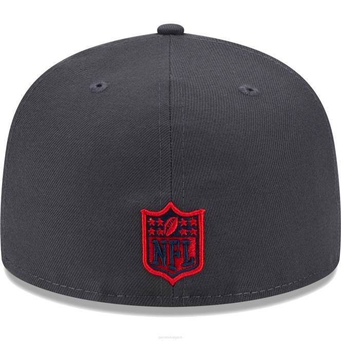 аксесоари Patriots Jersey нова ера графитен цвят dim 59fifty вталена шапка мъже T8TH227