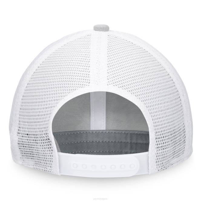 аксесоари Patriots Jersey fanatics брандирана хедър сиво/бяла шапка на шофьор на камион мъже T8TH201