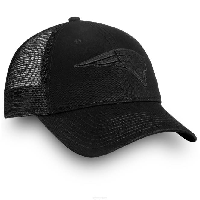 аксесоари Patriots Jersey fanatics марка черна основна тонална неструктурирана регулируема шапка на шофьор на камион мъже T8TH275