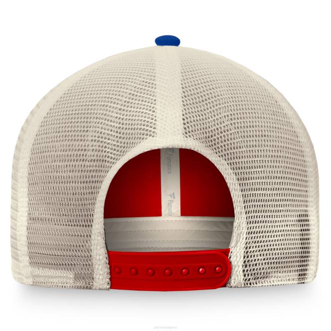 аксесоари Patriots Jersey fanatics брандирана червена/естествена истинска класическа кръгла раирана шапка на шофьор на камион мъже T8TH278