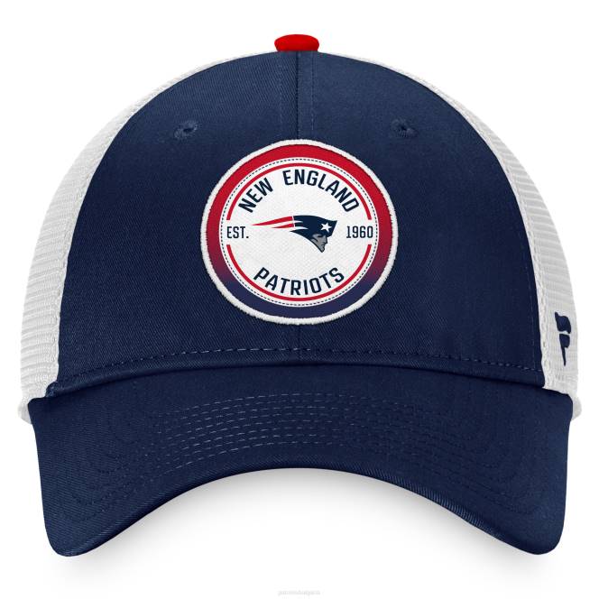 аксесоари Patriots Jersey тъмносиньо/бяла емблематична градиентна шапка за шофьор на камион с марка fanatics мъже T8TH340