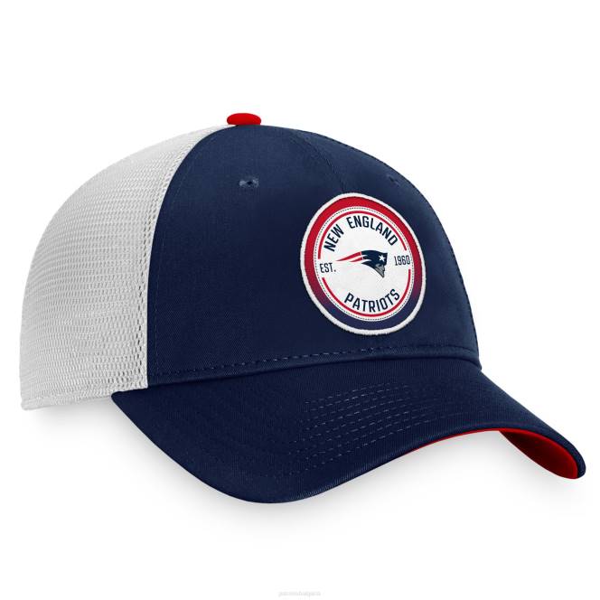 аксесоари Patriots Jersey тъмносиньо/бяла емблематична градиентна шапка за шофьор на камион с марка fanatics мъже T8TH340