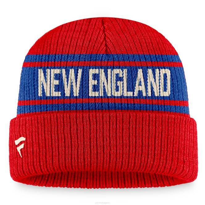 аксесоари Patriots Jersey fanatics брандирана червена истинска класическа ретро плетена шапка с маншети мъже T8TH344