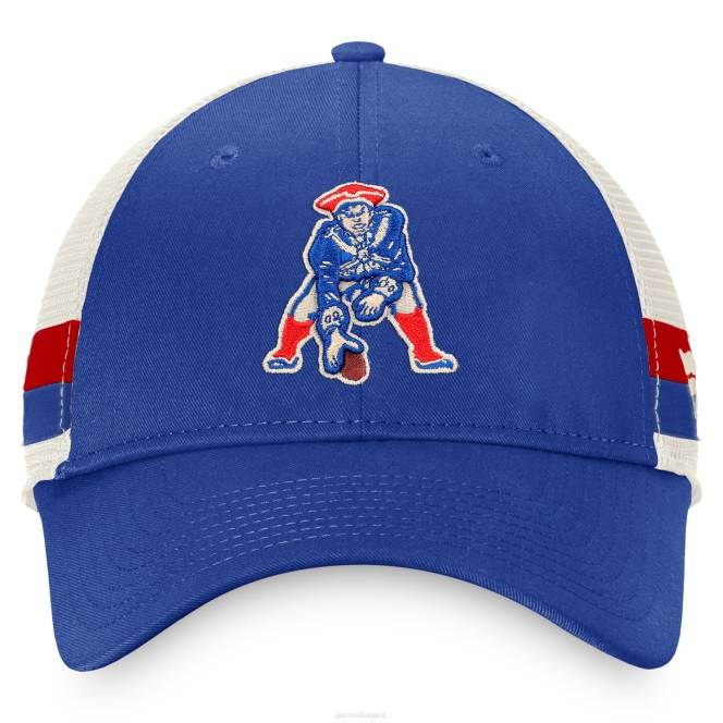 аксесоари Patriots Jersey кралско/бяло историческо лого с марка fanatics, емблематична екипна лента, шапка на шофьор на камион мъже T8TH356