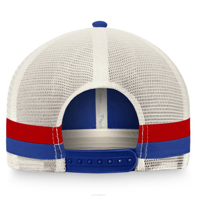 аксесоари Patriots Jersey кралско/бяло историческо лого с марка fanatics, емблематична екипна лента, шапка на шофьор на камион мъже T8TH356