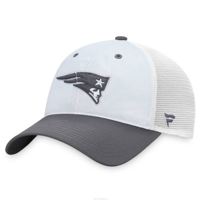 аксесоари Patriots Jersey неструктурирана регулируема шапка на шофьор на камион със сива марка fanatics мъже T8TH365