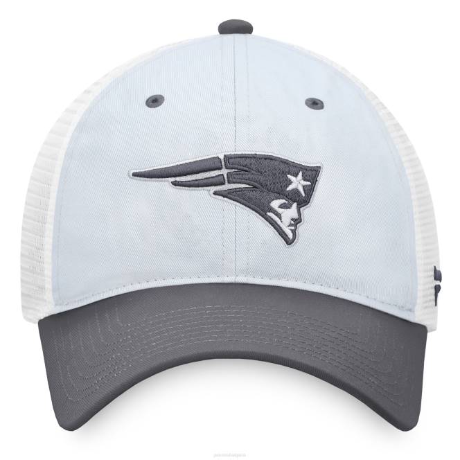 аксесоари Patriots Jersey неструктурирана регулируема шапка на шофьор на камион със сива марка fanatics мъже T8TH365