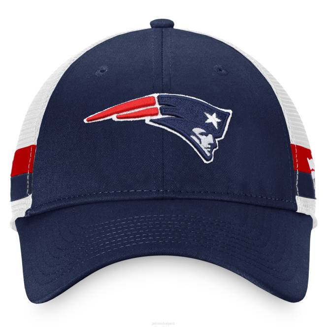 аксесоари Patriots Jersey шапка на шофьор на камион с емблематична екипна лента с марка fanatics в синьо/бяло мъже T8TH368