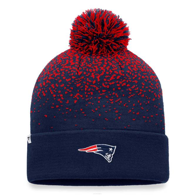 аксесоари Patriots Jersey fanatics марка тъмносиня емблематична градиентна плетена шапка с маншети и пом мъже T8TH441