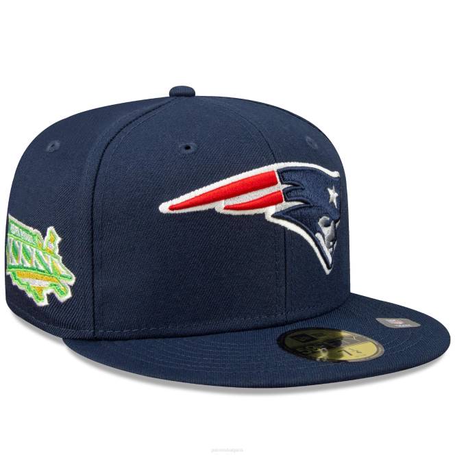аксесоари Patriots Jersey new era navy super bowl xxxvi citrus pop 59fifty вталена шапка мъже T8TH445