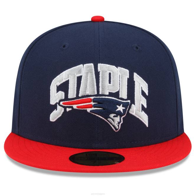 аксесоари Patriots Jersey Нова ера тъмно/червена nfl x staple колекция 59fifty вталена шапка мъже T8TH301