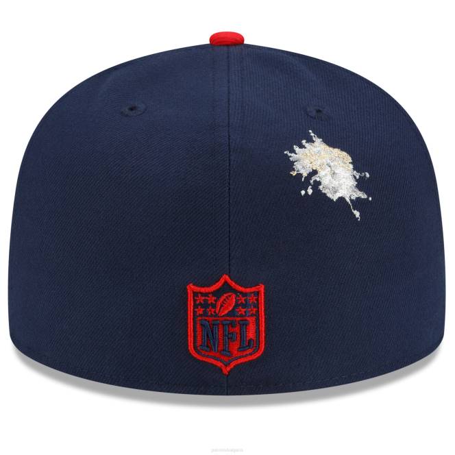 аксесоари Patriots Jersey Нова ера тъмно/червена nfl x staple колекция 59fifty вталена шапка мъже T8TH301