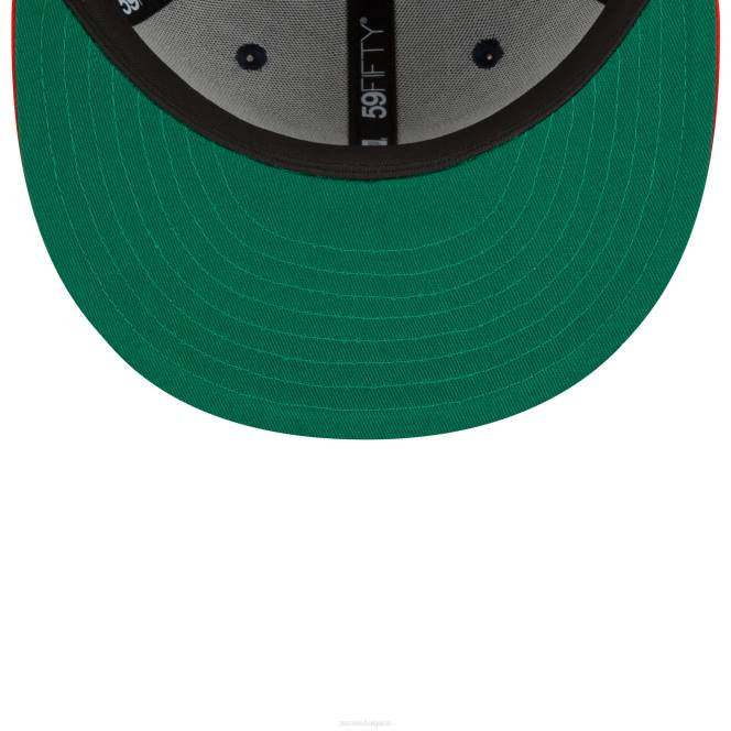 аксесоари Patriots Jersey Нова ера тъмно/червена nfl x staple колекция 59fifty вталена шапка мъже T8TH301