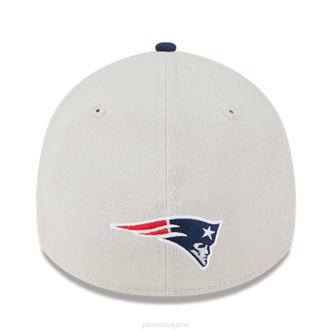 аксесоари Patriots Jersey нова ера stone/navy 2023 nfl draft 39thirty flex hat мъже T8TH144