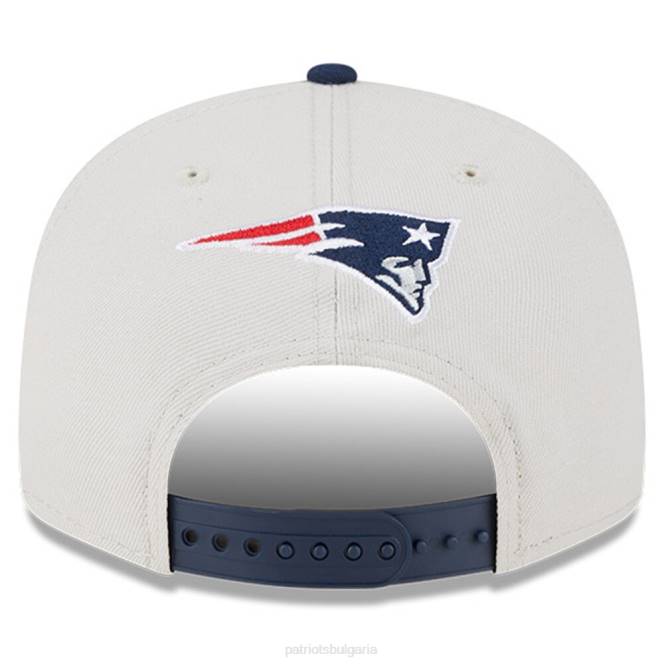аксесоари Patriots Jersey нова ера stone/navy 2023 nfl draft 9fifty snapback регулируема шапка мъже T8TH117