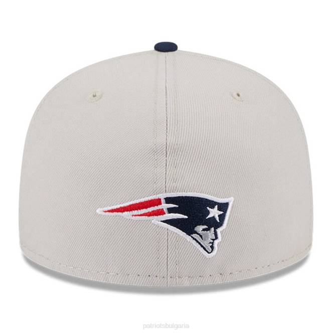 аксесоари Patriots Jersey нова ера stone/navy 2023 nfl draft on stage 59fifty вталена шапка мъже T8TH115