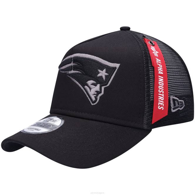 аксесоари Patriots Jersey нова ера x alpha industries черна шапка с а-рамка 9forty trucker snapback мъже T8TH157
