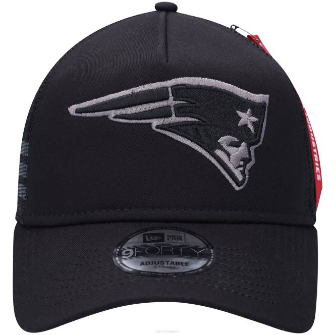 аксесоари Patriots Jersey нова ера x alpha industries черна шапка с а-рамка 9forty trucker snapback мъже T8TH157