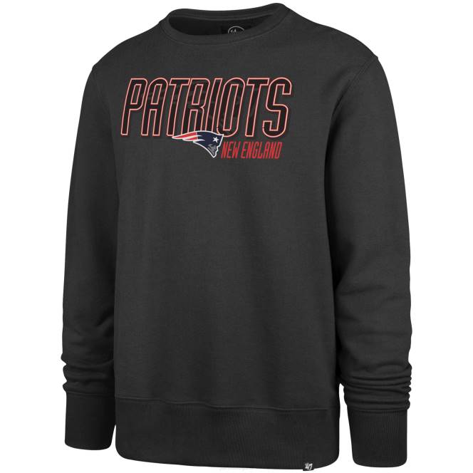 облекло Patriots Jersey 47 въглен, заключен в суитшърт с пуловер за заглавие мъже T8TH558