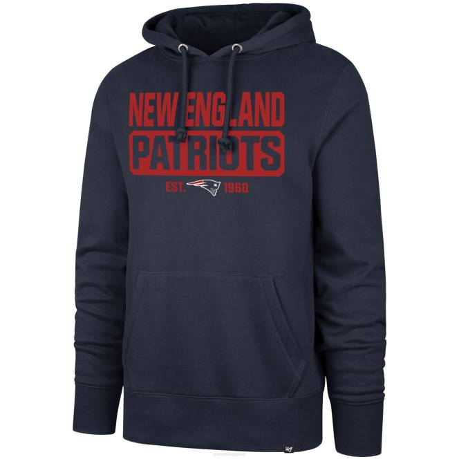 облекло Patriots Jersey 47 тъмносин пуловер с качулка мъже T8TH624