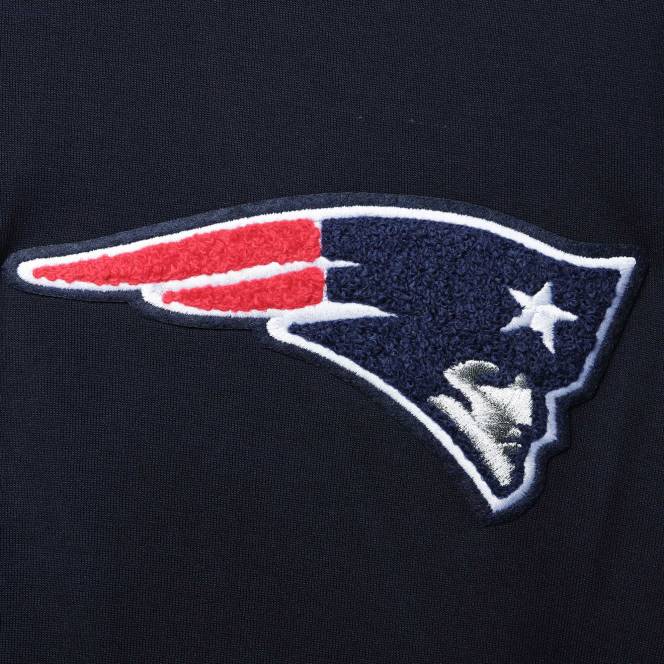 облекло Patriots Jersey професионална стандартна тъмносиня качулка с 4 удара и пълен цип мъже T8TH636