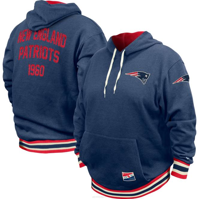 облекло Patriots Jersey нова ера тъмносин голям и висок пуловер с качулка NFL мъже T8TH581