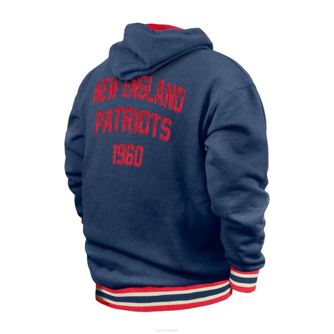 облекло Patriots Jersey нова ера тъмносин голям и висок пуловер с качулка NFL мъже T8TH581