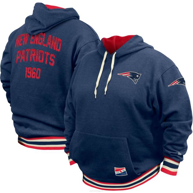 облекло Patriots Jersey нова ера тъмносин голям и висок пуловер с качулка NFL мъже T8TH588