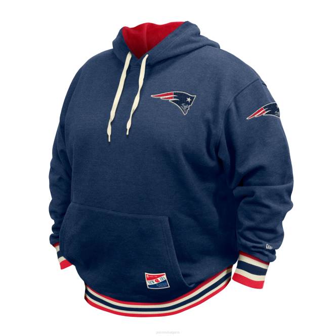 облекло Patriots Jersey нова ера тъмносин голям и висок пуловер с качулка NFL мъже T8TH588