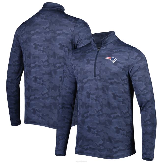 облекло Patriots Jersey суичър с четвърт цип на бригада на антигуа мъже T8TH606