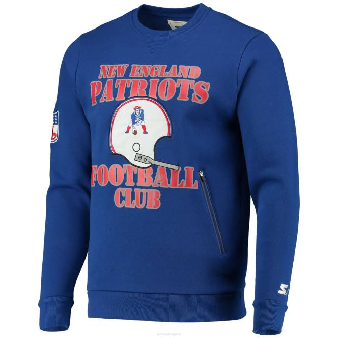 облекло Patriots Jersey пуловер пуловер за кралска съблекалня за начало мъже T8TH649