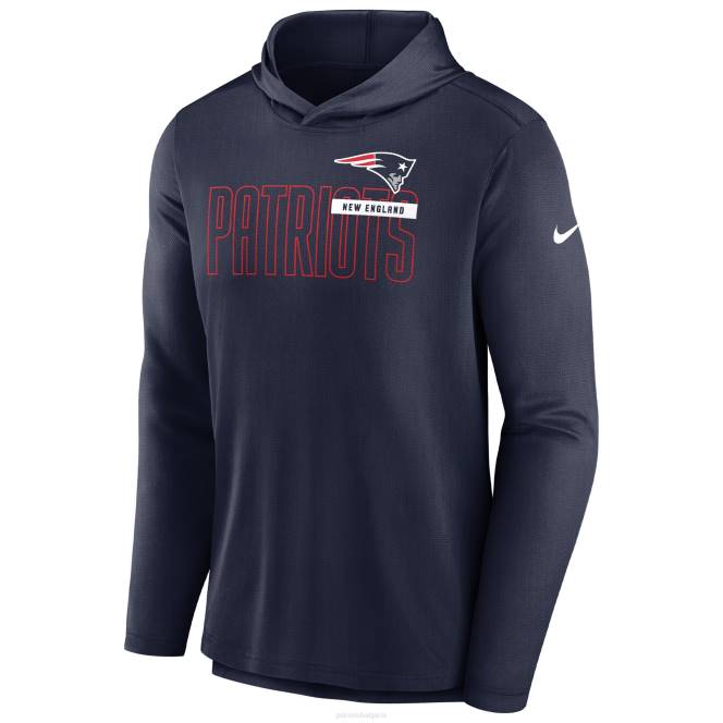 облекло Patriots Jersey Лека тениска с качулка и дълъг ръкав в темносин цвят мъже T8TH656