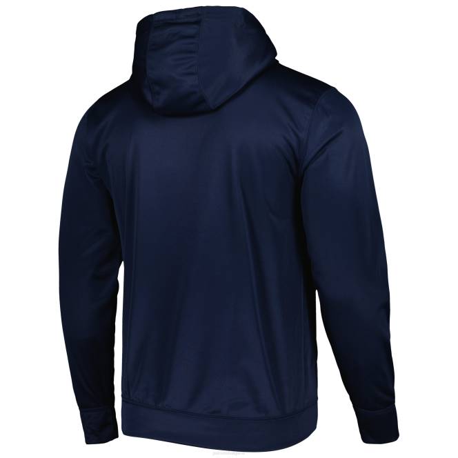 облекло Patriots Jersey автентичен пуловер с качулка от нова ера в синьо съчетание мъже T8TH680