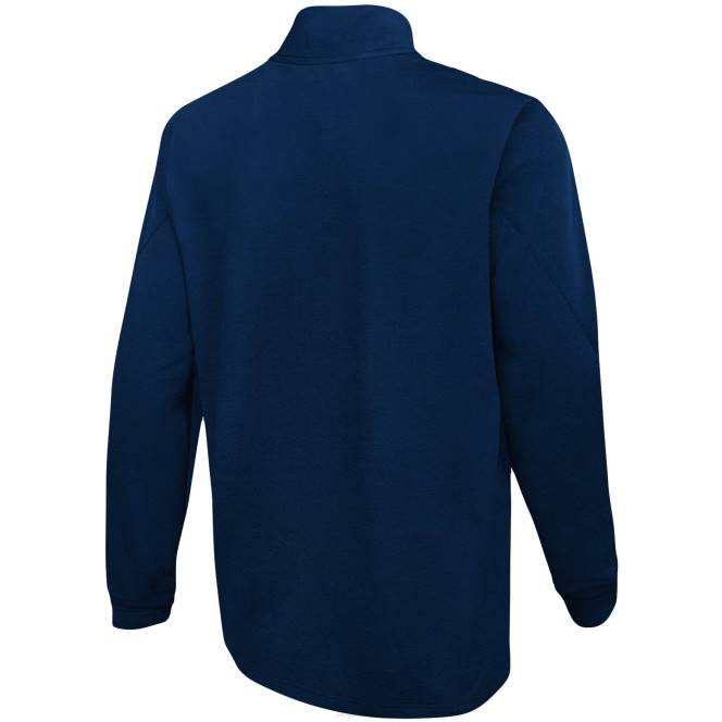 облекло Patriots Jersey нова ера тъмносиньо комбинирано автентично яке с четвърт цип мъже T8TH733