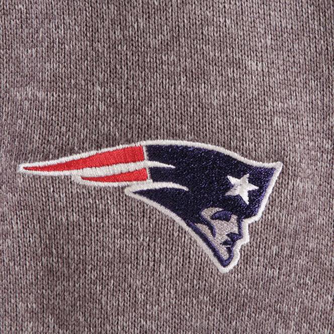 облекло Patriots Jersey antigua charcoal fortune пуловер яке с четвърт цип мъже T8TH696