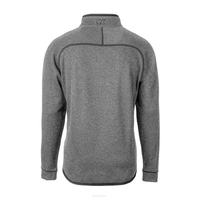 облекло Patriots Jersey cutter & buck сребърен шлем грот пуловер плетен пуловер яке с половин цип мъже T8TH568