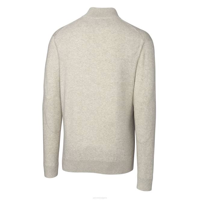 облекло Patriots Jersey cutter & buck овесена каша каска lakemont tri-blend пуловер с четвърт цип мъже T8TH559