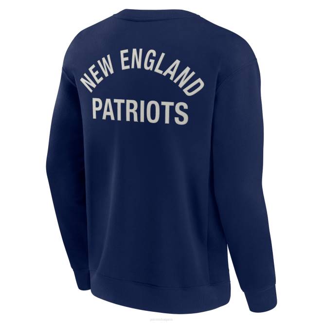 облекло Patriots Jersey унисекс fanatics фирмен тъмносин супер мек пуловер суичър crew мъже T8TH477